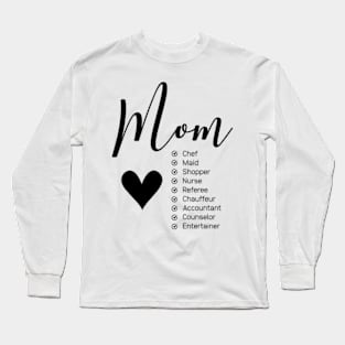 Mom Definitions - Mother's Day Funny Gift Long Sleeve T-Shirt